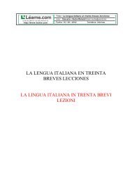 LA LENGUA ITALIANA EN TREINTA BREVES ... - Idiomas