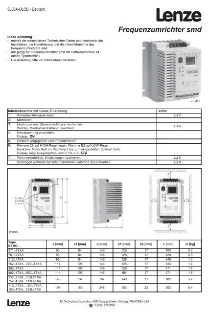 Frequenzumrichter smd