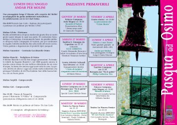 INIZIATIVE PRIMAVERILI - Comune di Osimo