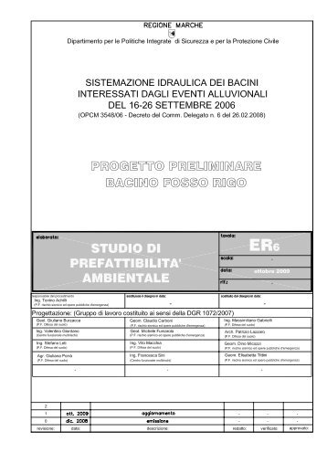 studio di prefattibilitÃ  ambientale - Comune di Osimo