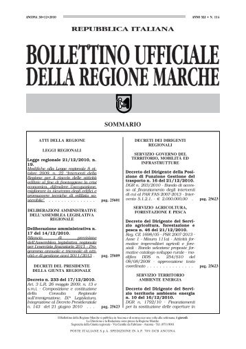 Legge Regionale 21 dicembre 2010, n. 19 - Comune di Osimo