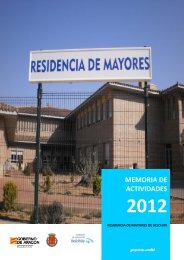 Memoria 2.012 Residencia Mayores Belchite - FundaciÃ³n Rey Ardid