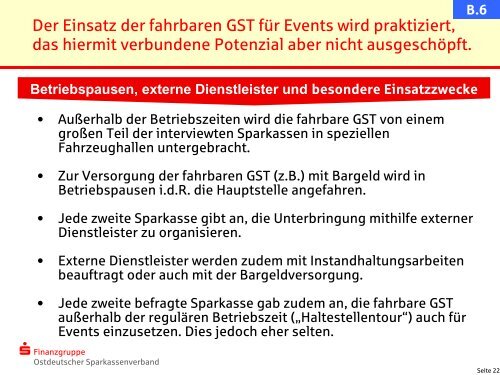 Fahrbare GST - Ostdeutscher Sparkassenverband