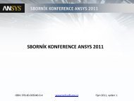 sborník konference ansys 2011