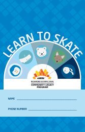 LEARN TO SKATE - Richmond Olympic Oval