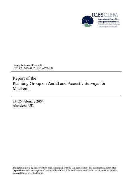 Aerial and Acoustic Surveys for Mackerel - BioSonics, Inc