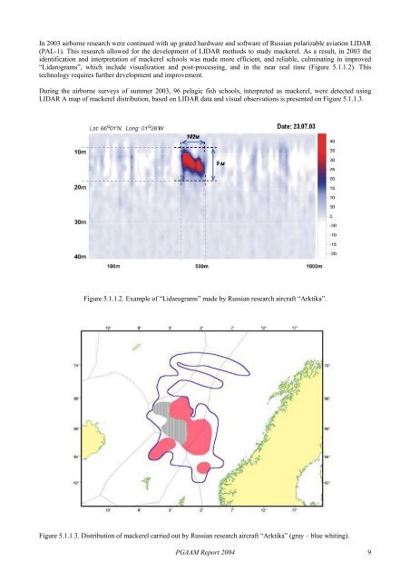 Aerial and Acoustic Surveys for Mackerel - BioSonics, Inc