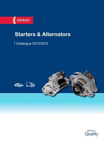 Starters & Alternators - Denso-am.eu