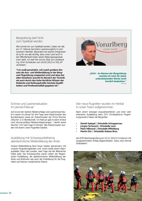 Jahresbericht der Bergrettung Vorarlberg 2012