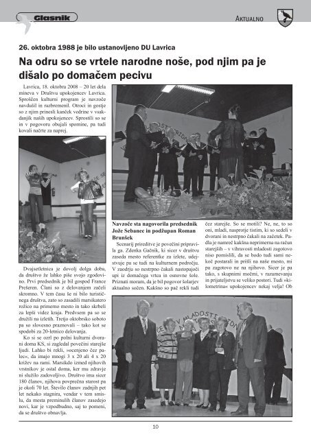Glasnik november 2008 - Občina Škofljica