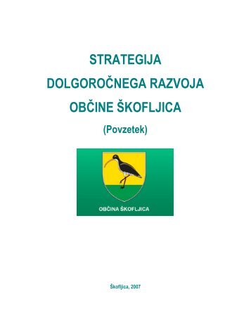 STRATEGIJA DOLGOROČNEGA RAZVOJA ... - Občina Škofljica