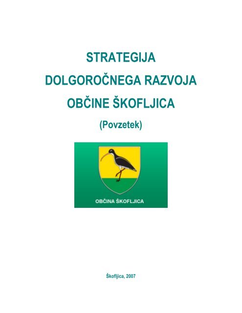 STRATEGIJA DOLGOROČNEGA RAZVOJA ... - Občina Škofljica