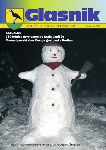 Glasnik december 2008 - Občina Škofljica