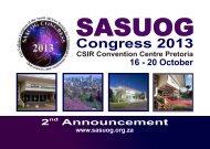 SASUOG 2013 1st ANNOUNCEMENT & CALL FOR ... - sasog
