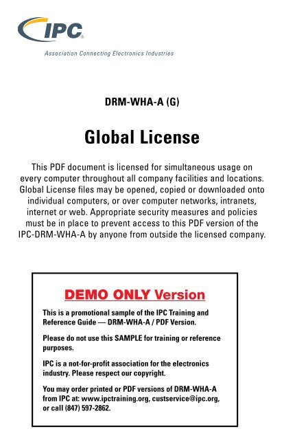 DRM-WHA-A (G) Global License - IPC Training Home Page