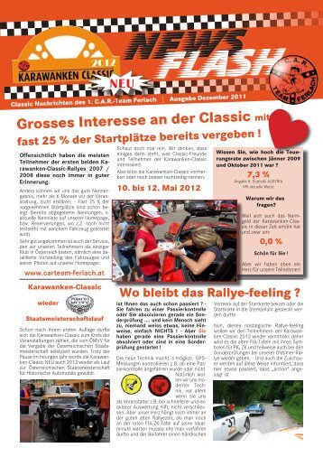 Grosses Interesse an der Classic - Karawanken Classic - CAR Team ...