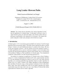 Long Lemke–Howson Paths - Department of Mathematics