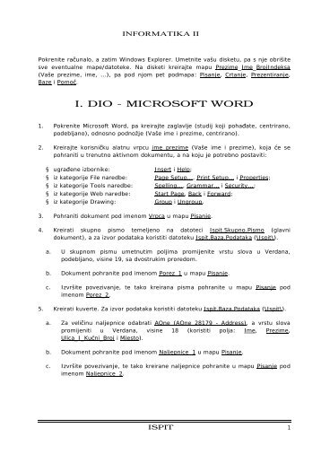 I. DIO - MICROSOFT WORD - 100 Megs Free