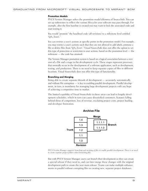 Graduating from microsoft visual sourcesafe to ... - PVCS - Synergex