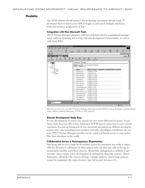 Graduating from microsoft visual sourcesafe to ... - PVCS - Synergex