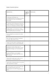 AnbudsfÃ¶rfrÃ¥gan E20 Bilaga 1 Checklista 2012-11-28 - Mistra