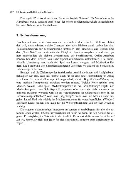 Funktionaler Analphabetismus im Kontext von Familie und ...