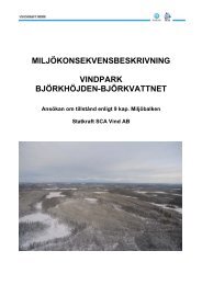 Bilaga C MiljÃ¶konsekvensbeskrivning - Vindkraft Norr