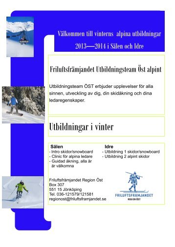 Utbildningar i vinter - Friluftsfrämjandet