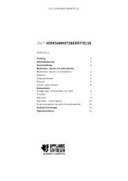 VerksamhetsberÃ¤ttelse_2007 - Upplandsstiftelsen