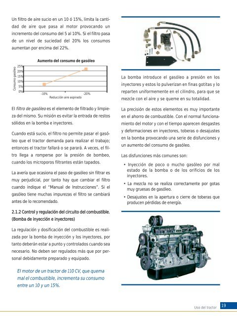 Ahorro de combustible en el tractor agrÃ­cola