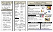 Rusk County Recycling Guide