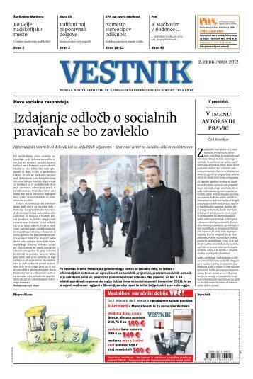 Izdajanje odloÄb o socialnih pravicah se bo zavleklo - Pomurje.si