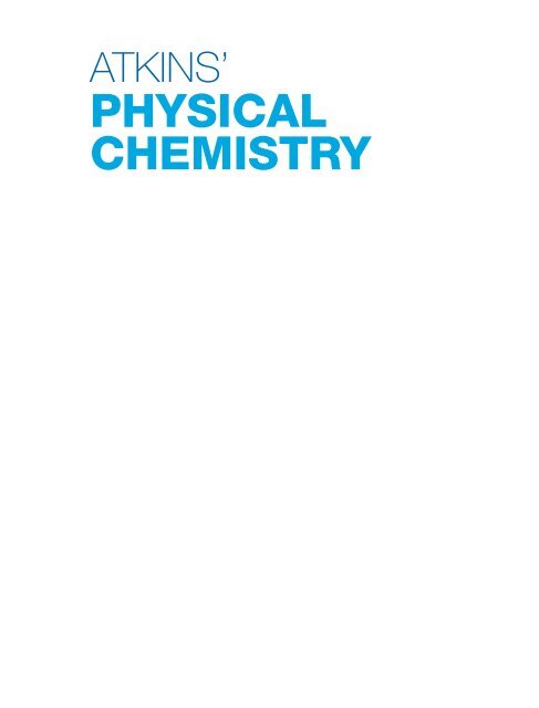 CH-Physical Chemistry(8th ed)[英语]Atkins