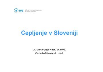 Cepljenje v Sloveniji - IVZ RS