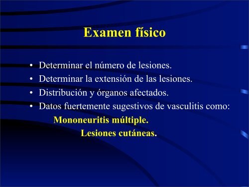 Vasculitis de Grandes y Medianos Vasos - eTableros