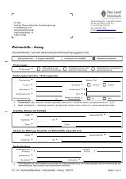 Wohnbeihilfe – Antrag - Vogau