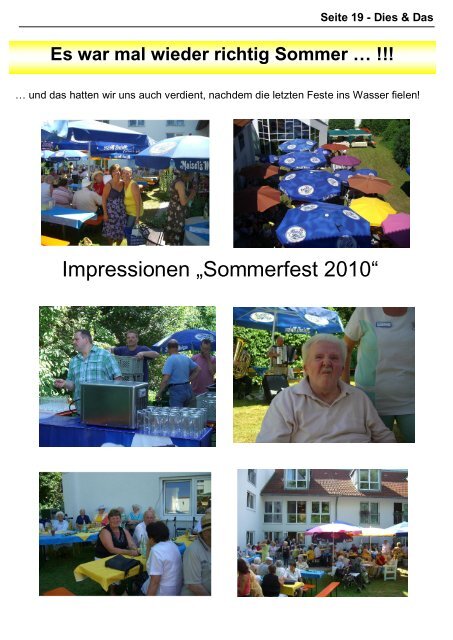 Glasenweiher-Kurier Ausgabe Sommer 2010 - Jean-Paul-Verein ...