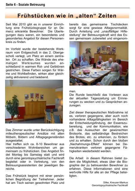 Glasenweiher-Kurier Ausgabe Sommer 2010 - Jean-Paul-Verein ...