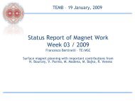 Presentation report - CERN TE-MSC-CMI