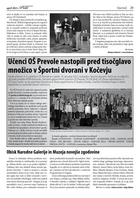 Suhokranjske poti pomlad 2013 - ObÄina Å½uÅ¾emberk