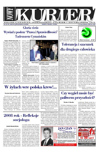 (February) 2008r. No 3 (945) - Nowy Kurier