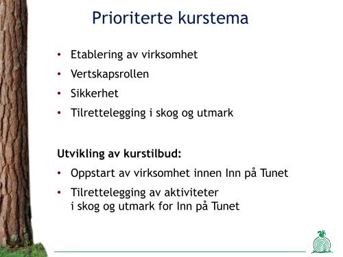 Ut i skogen - Skogbrukets kursinstitutt