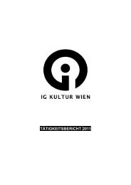 mitglieder, service und beratung - IG Kultur Wien