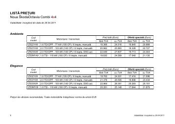 Echipare standard