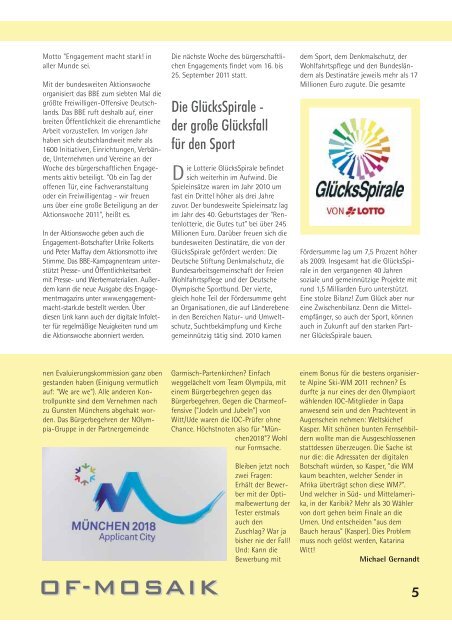 Ausgabe 1/2011 - Deutsche Olympische Gesellschaft