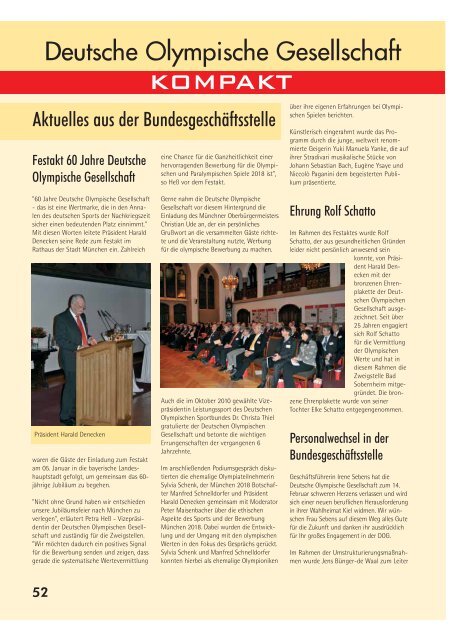 Ausgabe 1/2011 - Deutsche Olympische Gesellschaft