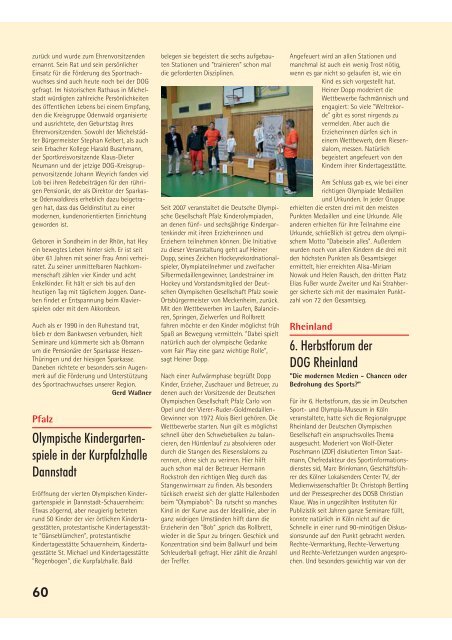 Ausgabe 1/2011 - Deutsche Olympische Gesellschaft