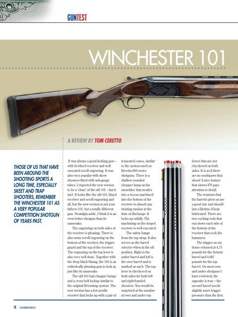 WINCHESTER 101 - Taastrup Jagtforening