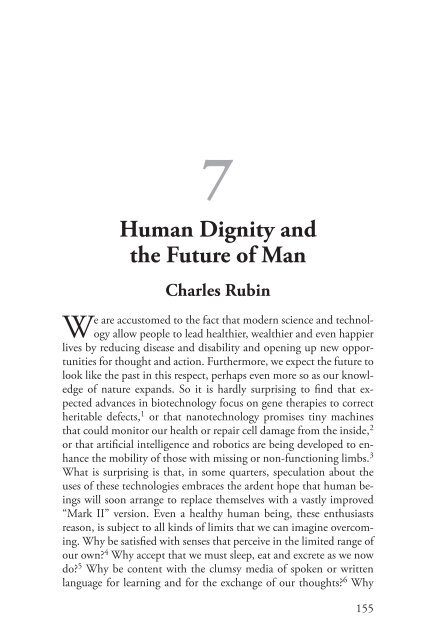 Human Dignity and Bioethics