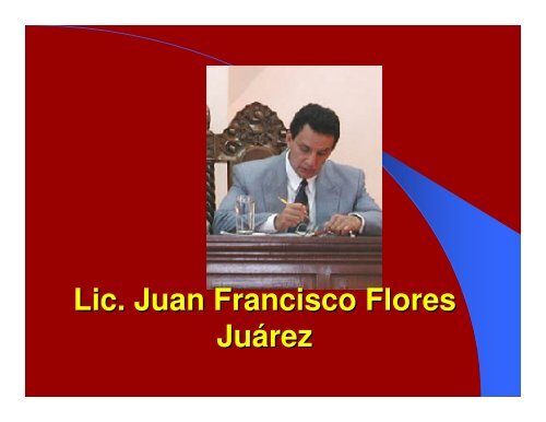 Lic. Juan Francisco Flores JuÃ¡rez - Corte de Constitucionalidad